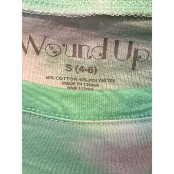 Not Today Pinchers Green Tie-Dye Graphic Tee Shirt Womens S Wound Up - Picture 4 of 6